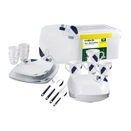 Brunner - Set stoviglie All Inclusive Panarea 36 pz. Brunner - Set stoviglie All Inclusive Panarea 36 pz.