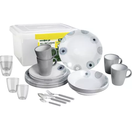 Brunner - Set stoviglie All Inclusive Deep Sea 36 pz. Brunner - Set stoviglie All Inclusive Deep Sea 36 pz.