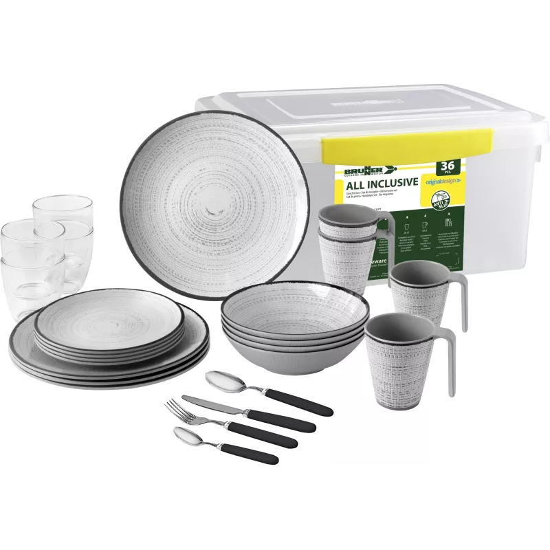 Brunner - Set stoviglie All Inclusive Tivoli 36pz. Brunner - Set stoviglie All Inclusive Tivoli 36pz.