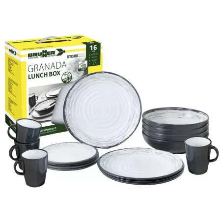 Brunner - Set di stoviglie Lunch Box Granada 16 pz. Brunner - Set di stoviglie Lunch Box Granada 16 pz.