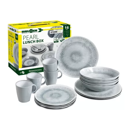 Brunner - Set di stoviglie Lunch Box Pearl 16 pz. Brunner - Set di stoviglie Lunch Box Pearl 16 pz.