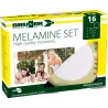 Brunner - Set di stoviglie Melamine Esprit 16 pz.
