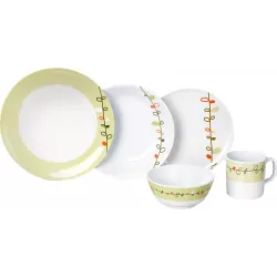 Brunner - Set di stoviglie Melamine Esprit 16 pz.