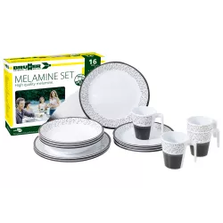 Brunner - Set di stoviglie Melamine Pralin 16 pz.
