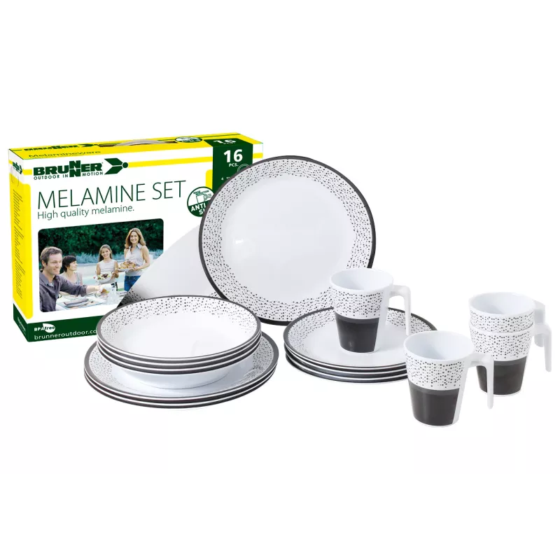 Brunner - Set di stoviglie Melamine Pralin 16 pz. Brunner - Set di stoviglie Melamine Pralin 16 pz.
