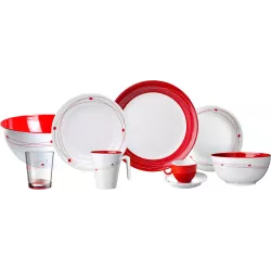 Brunner - Set di stoviglie Melamine Cosmic 16 pz.