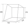 Tenda posteriore Pilote per VW Caddy 4