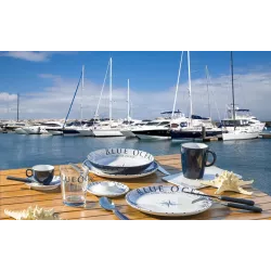 Piatto dessert Blue Ocean