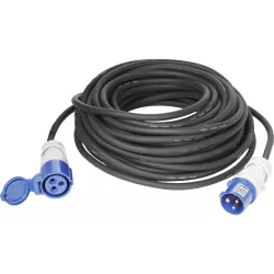 Cavo Adattatore Da Campeggio Brunner 321/048 - Spina Industriale CEE A Presa Schuko - Lunghezza 1,5 M, Cavo Gomma 3x2,5 Mm²