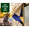 Adattatore con presa CEE 90°/Schuko