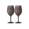 Set Bicchieri Satin Wineglass Brownsatin 2 pz.