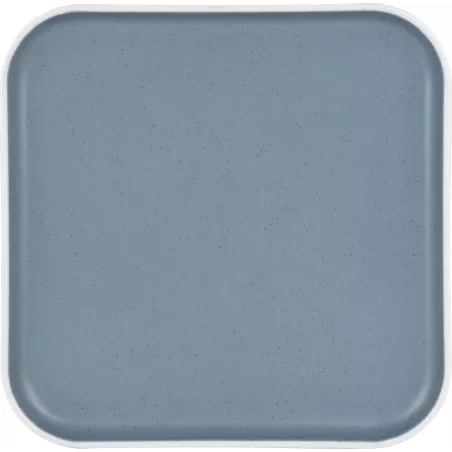 Piatto piano quadrato Dolomit Blue