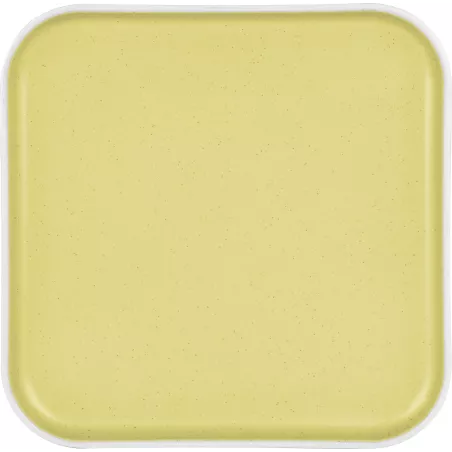 Piatto piano quadrato Dolomit Yellow