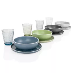 Piatto fondo Dolomit Blue