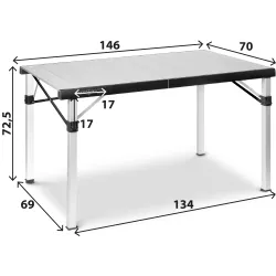 Tavolo Titanium Quadra Compack