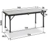 Tavolo campeggio Dinemic 6 pieghevole alluminio – Brunner Shop
