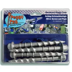 Picchetto a vite Peg&Stop HC Peggy Peg - Set da 4 pz.