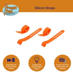Silicon Strap Peggy Peg - Set da 4 pz.