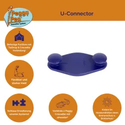 Connettore a U Peggy Peg - Set da 4 pz.