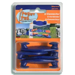 Connettore a U Peggy Peg - Set da 4 pz.