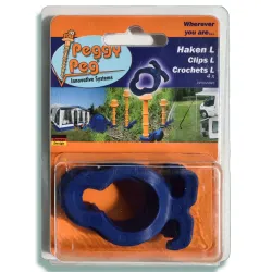 Gancio ad ancora L Peggy Peg - Set da 4 pz.
