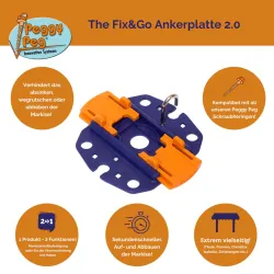 Fix&Go Piastra ancoraggio Peggy Peg