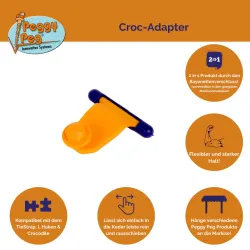 Adattatore Croc Peggy Peg - Set da 4 pz.