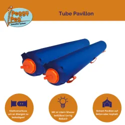 Pesi tubolari per gazebo Peggy Peg - Set da 2 pz.