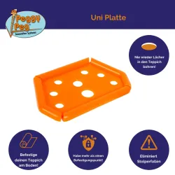 Piastra UNI Peggy peg - Set da 4 pz.