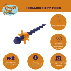 Peg & Stop S picchetti a vite Peggy Peg