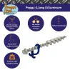 Picchetto a vite L Alu Peggy Peg - Set da 2 pz.