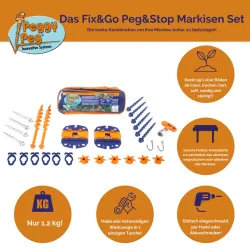 Kit fissaggio verande Fix & Go / Peg & Stop Peggy Peg