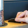 Silwy Gewürzmühlen Set 2 macinaspezie magnetici in vetro