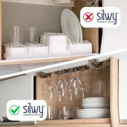 Silwy Set di 2 tazze magnetiche Camping in porcellana