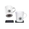 Silwy Set di 2 tazze magnetiche Compass in porcellana
