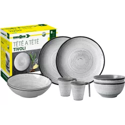 Brunner - Set stoviglie Tête-à-tête Tivoli 8 pz.