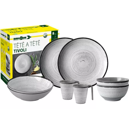 Brunner - Set stoviglie Tête-à-tête Tivoli 8 pz.