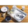 Brunner - Set stoviglie Tête-à-tête Blue Ocean 8 pz.