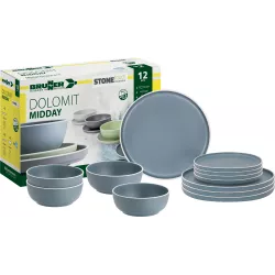 Brunner - Set stoviglie Midday Dolomit Blue 12 pz.