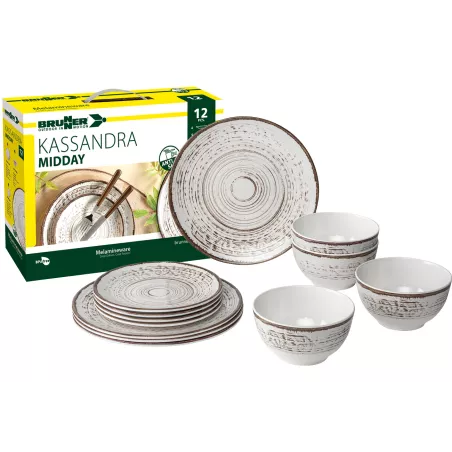 Brunner - Set stoviglie Midday Kassandra 12 pz. Brunner - Set stoviglie Midday Kassandra 12 pz.