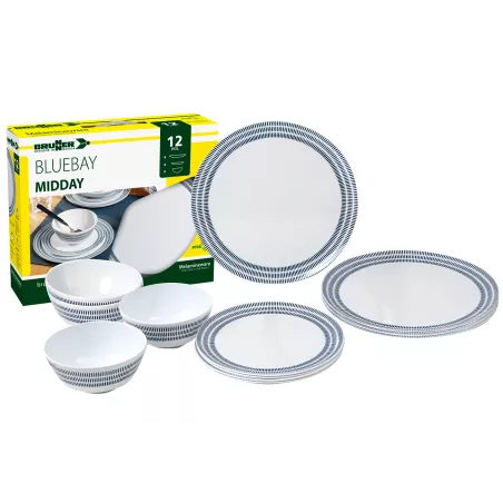 Brunner - Set stoviglie Midday Bluebay 12 pz. Brunner - Set stoviglie Midday Bluebay 12 pz.