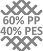 60% PP - 40% PES